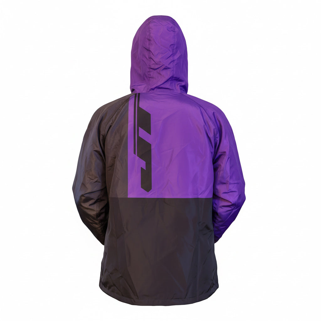 Jt venture atlas windbreaker purple back