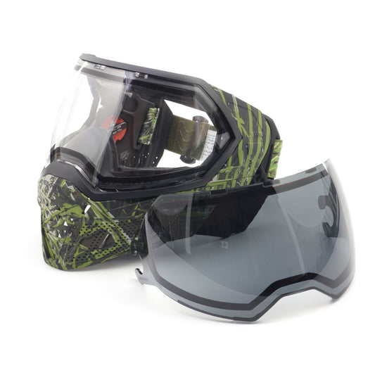 Empire EVS Paintball Mask Goggles - Black/White - Thermal Ninja / Thermal  Clear