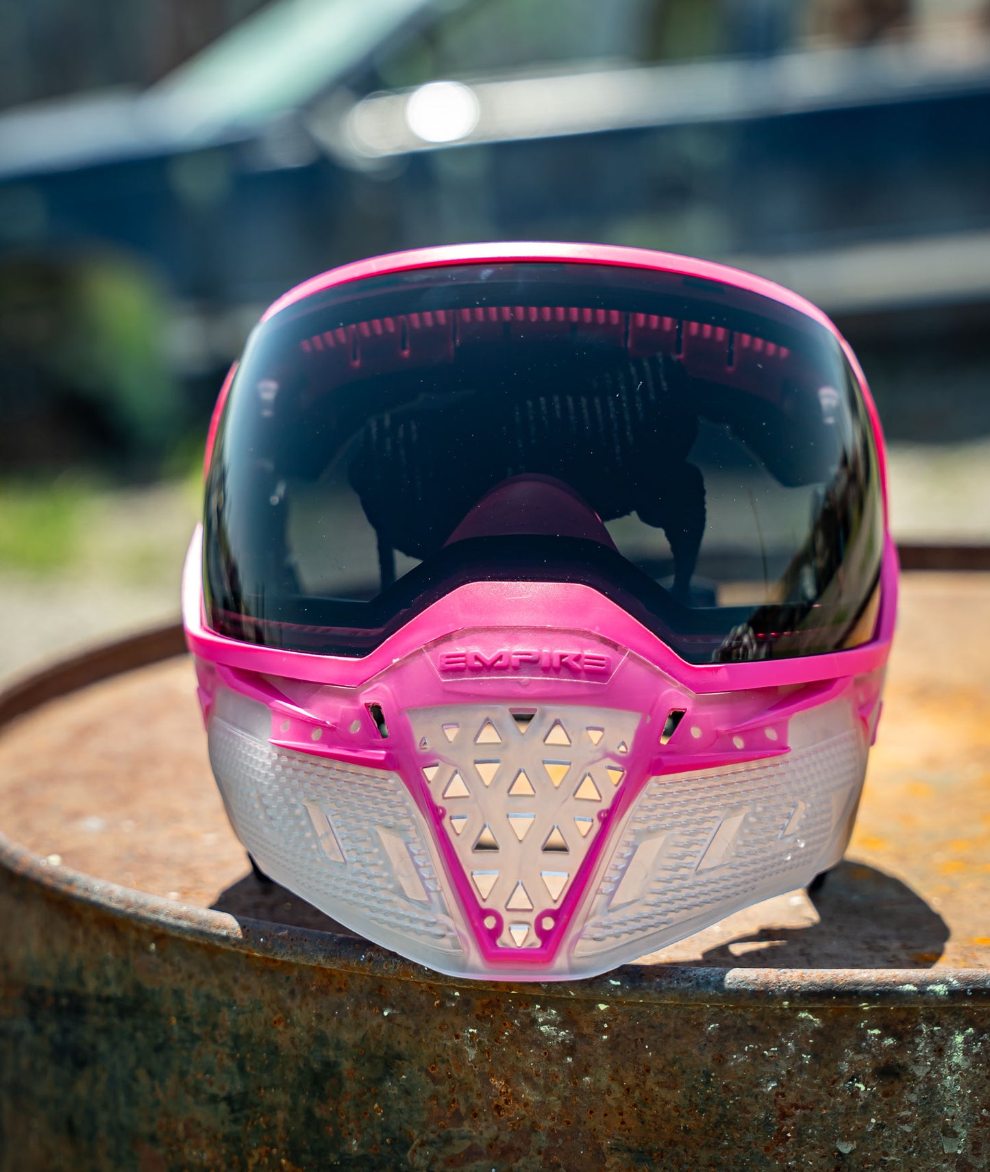 EVS Crystal Clear  / Pink w/ Gold Mirror Lens