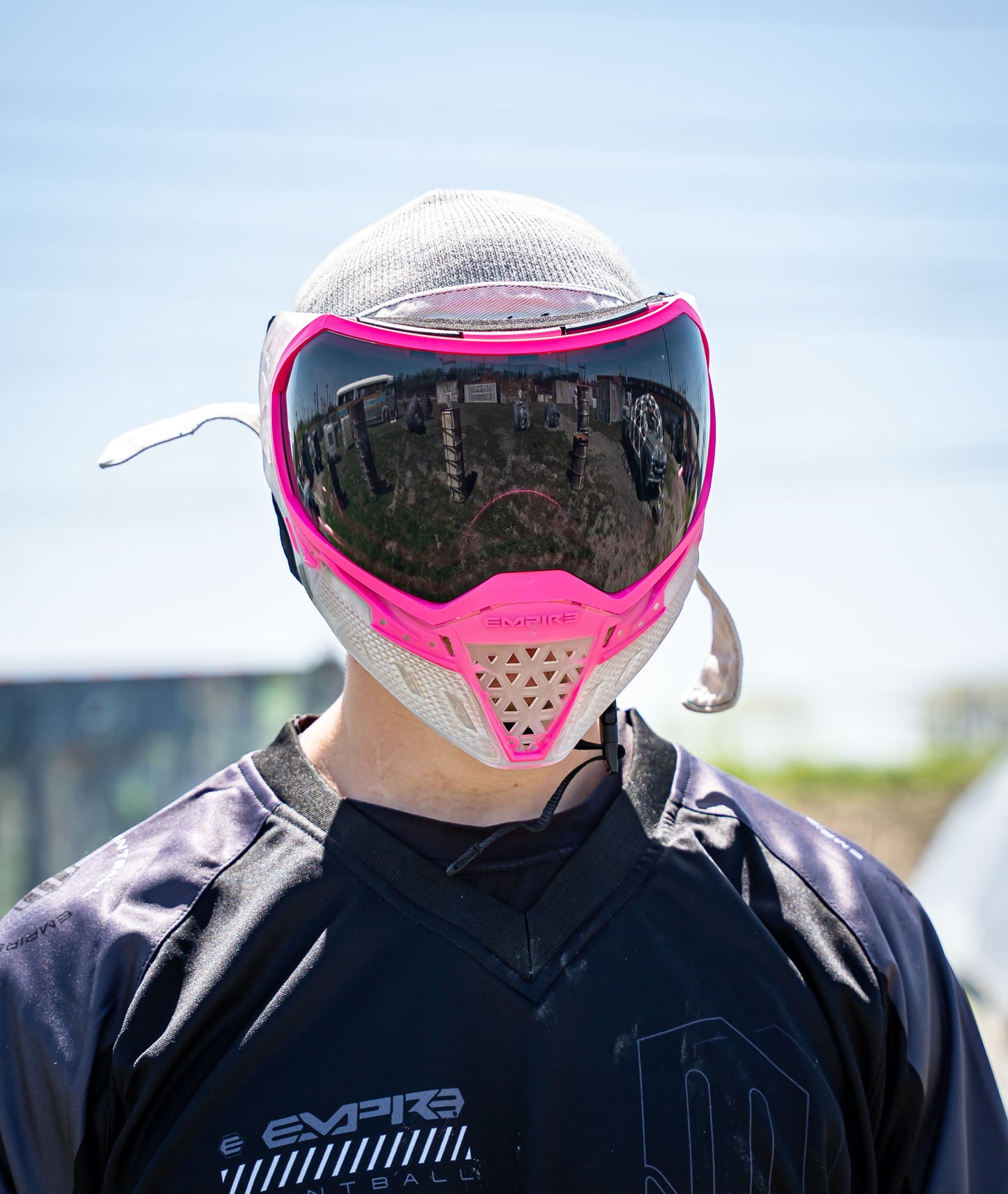 EVS Crystal Clear  / Pink w/ Gold Mirror Lens