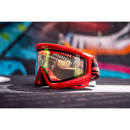 JT QLS - Brimstone Red w Clear Lens and Strap
