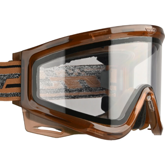JT QLS - ICE Brown w Clear Lens and Strap