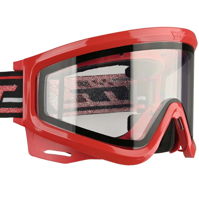 JT QLS - Brimstone Red w Clear Lens and Strap