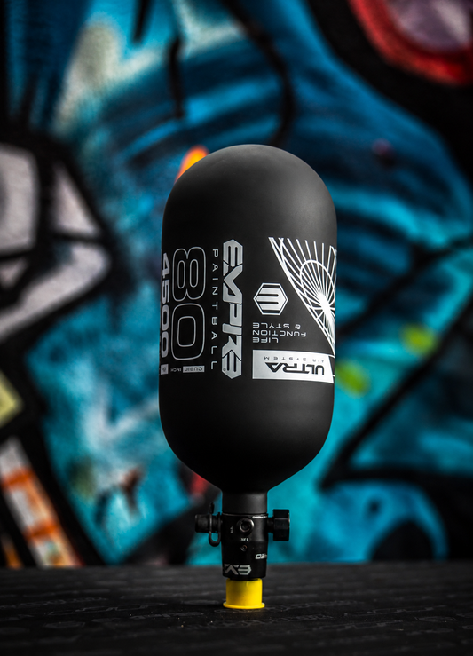 Empire Ultra Light Tank With FLO PRO - 80ci - Black with White Logo