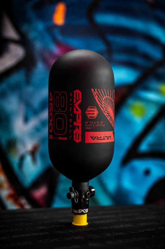 Empire Ultra Light Tank With FLO PRO - 80ci - Black with Red Logo