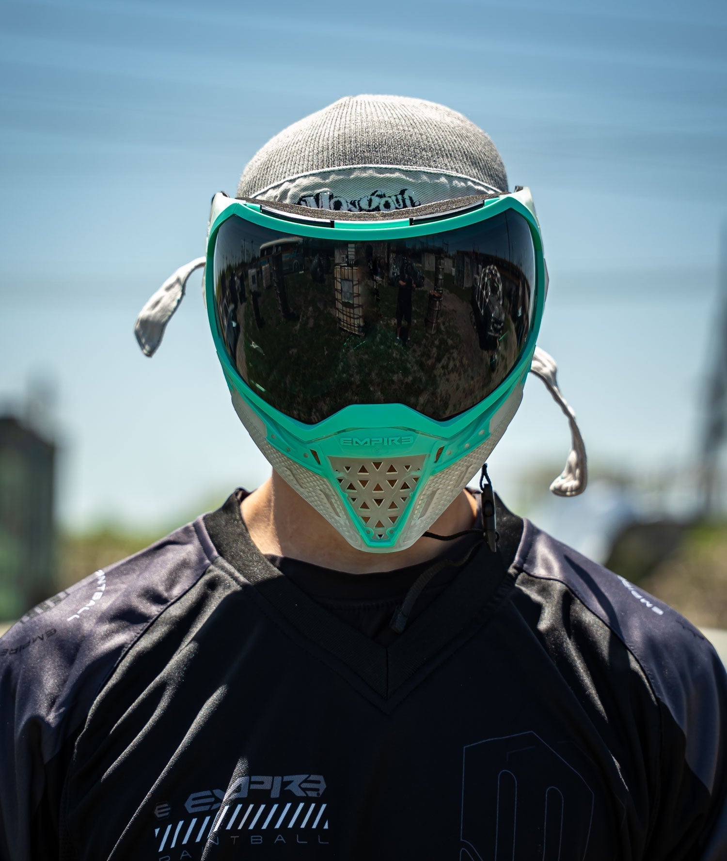 empire goggles Empire EVS Goggle Clear Teal Silver Mirror Fade Lens