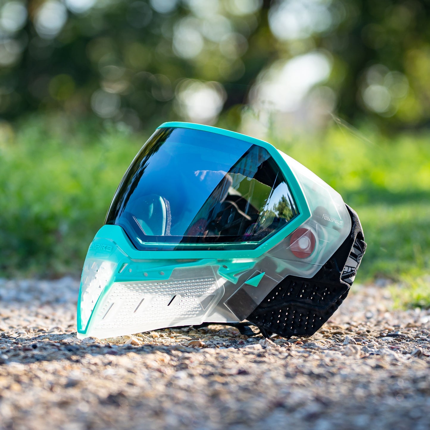 EVS Crystal Clear / Teal w/ SIlver Mirror Fade Lens
