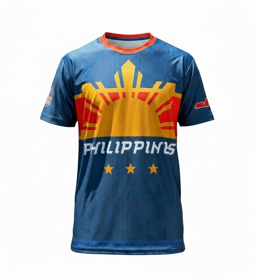JT Stretchy Soft T Shirt  - Team Philippines Navy Blue
