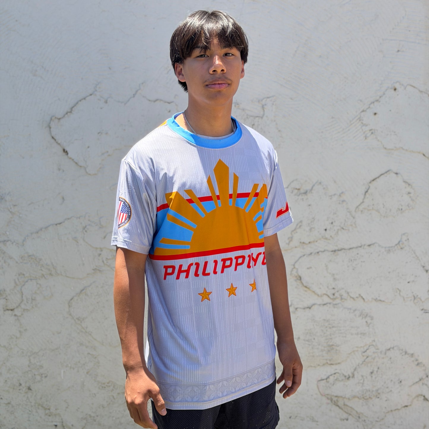 JT Stretchy Soft T Shirt  - Team Philippines Lt Grey