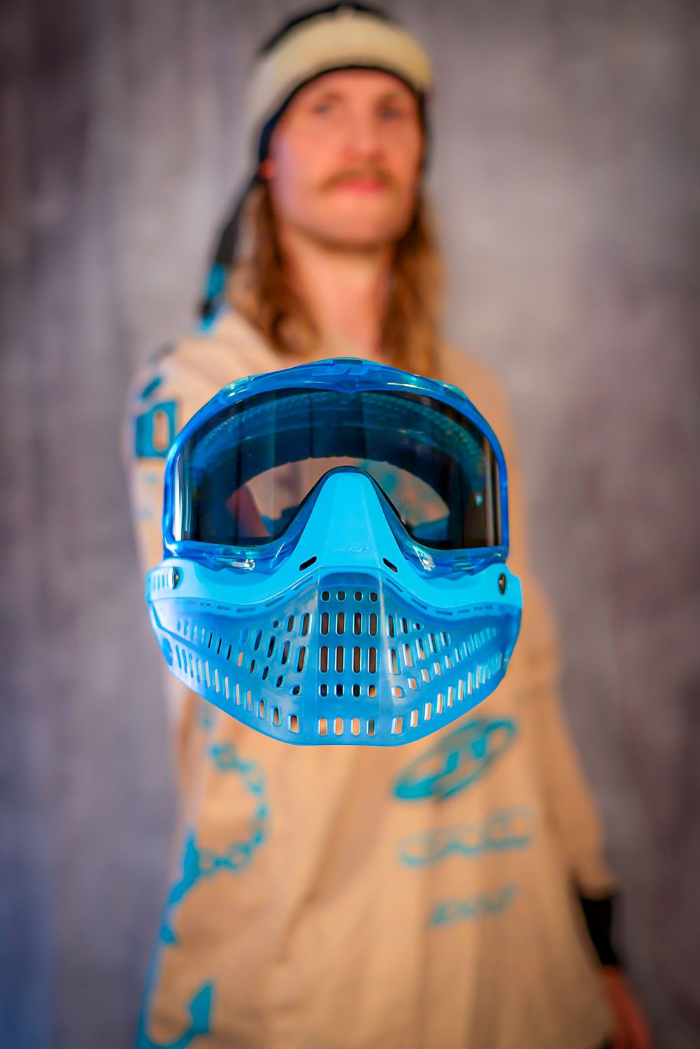 JT Proflex LE ICE Birthstone - Turquoise w/ Standard Chin Strap