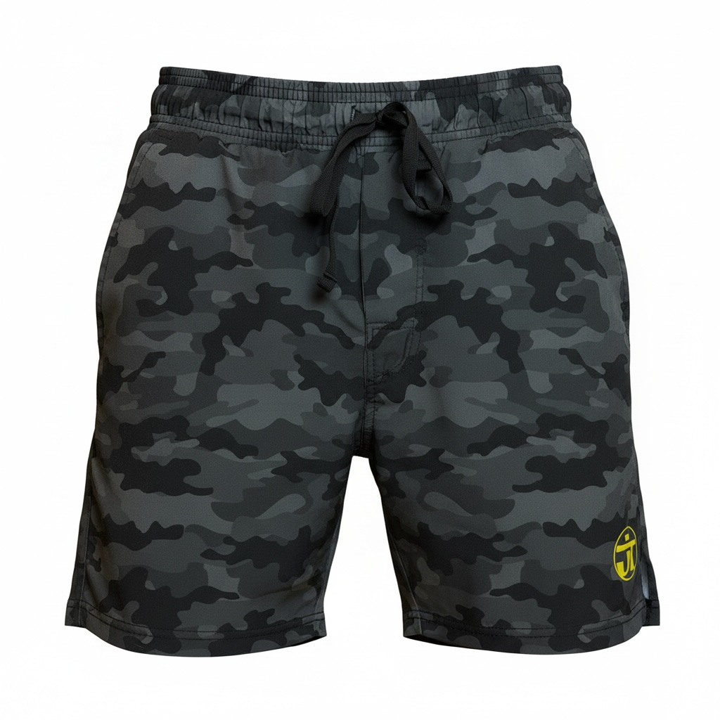 Venture Shorts Camo black front