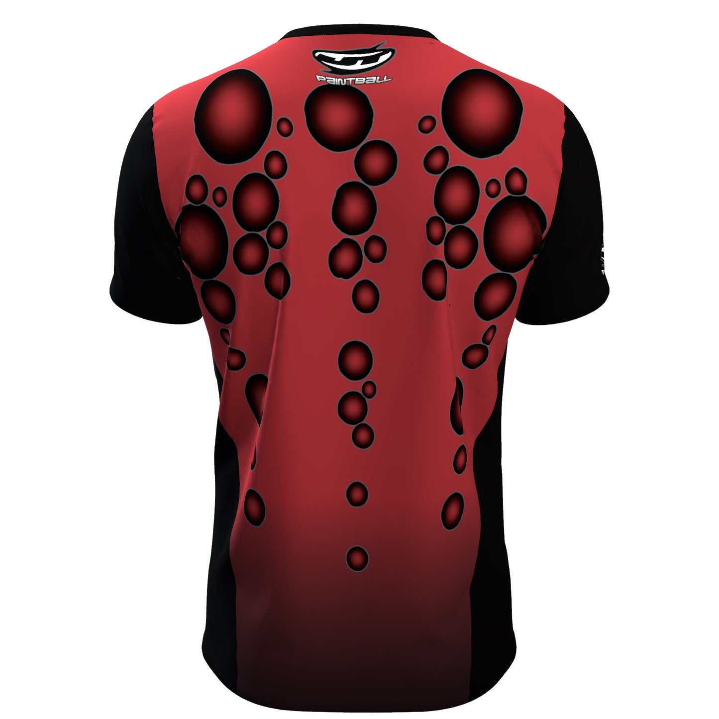 JT Stretchy Soft T Shirt - Bubbles - Red