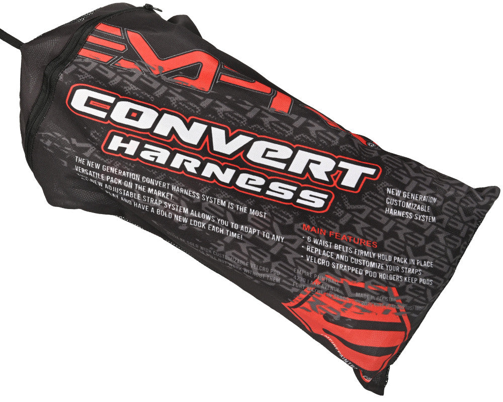 Empire Convert  Harness 4+7 - Blood Red