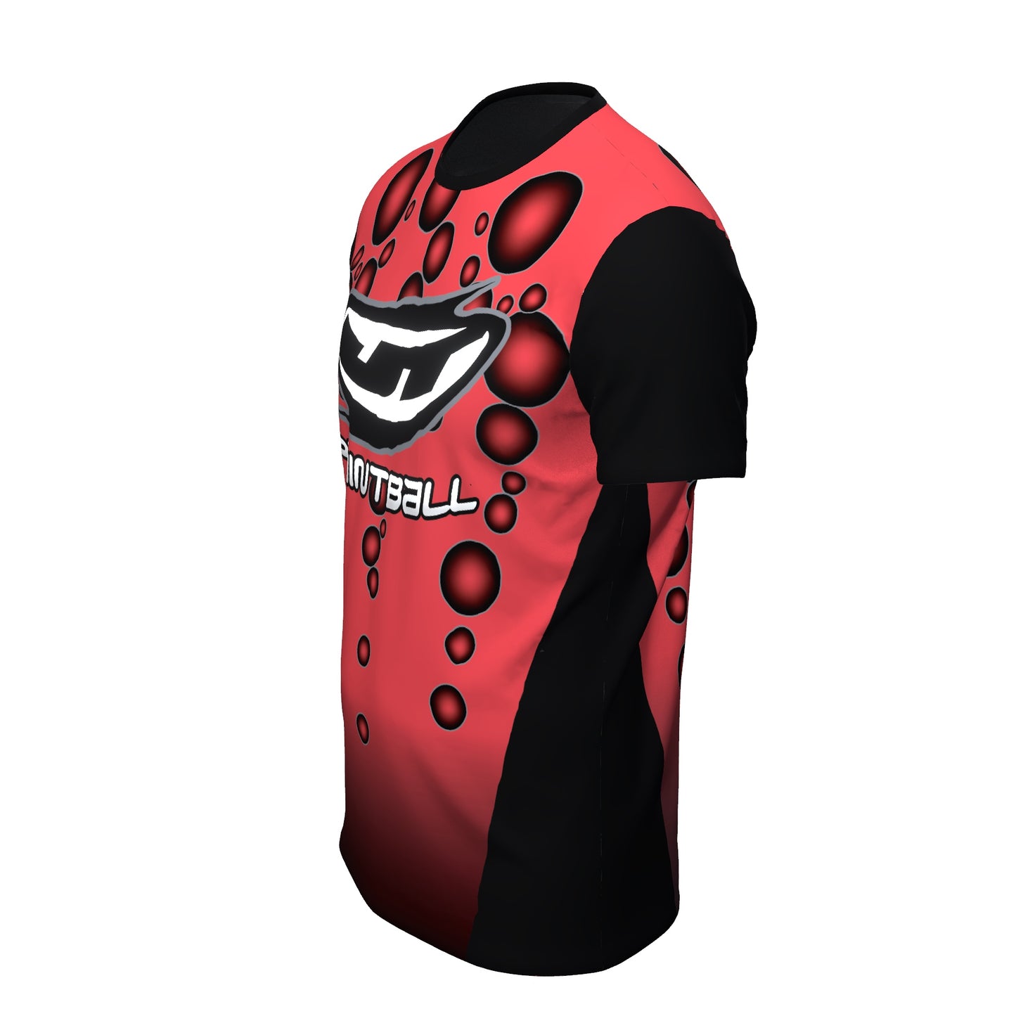 JT Stretchy Soft T Shirt - Bubbles - Red