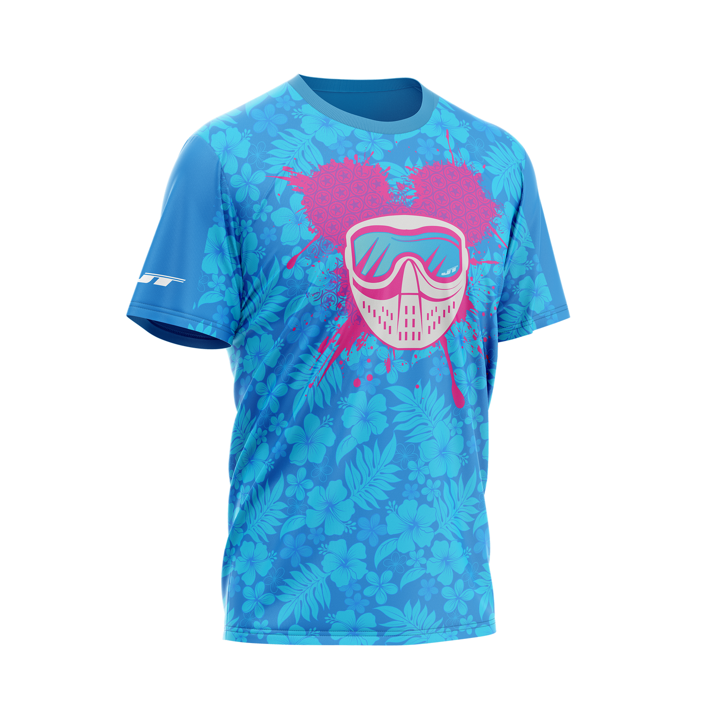 JT Stretch Air T-Shirt - Mickey Flex - Floral Blue