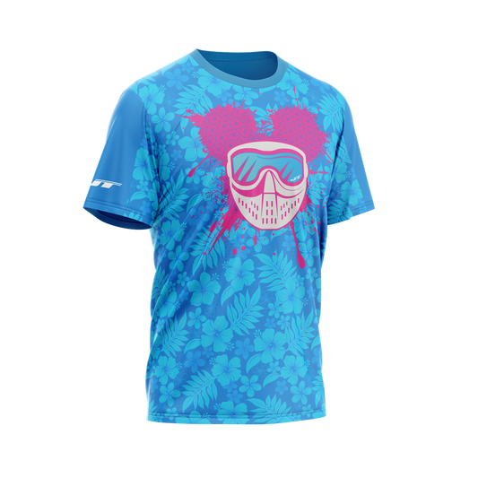 JT Stretch Air T-Shirt - Mickey Flex - Floral Blue