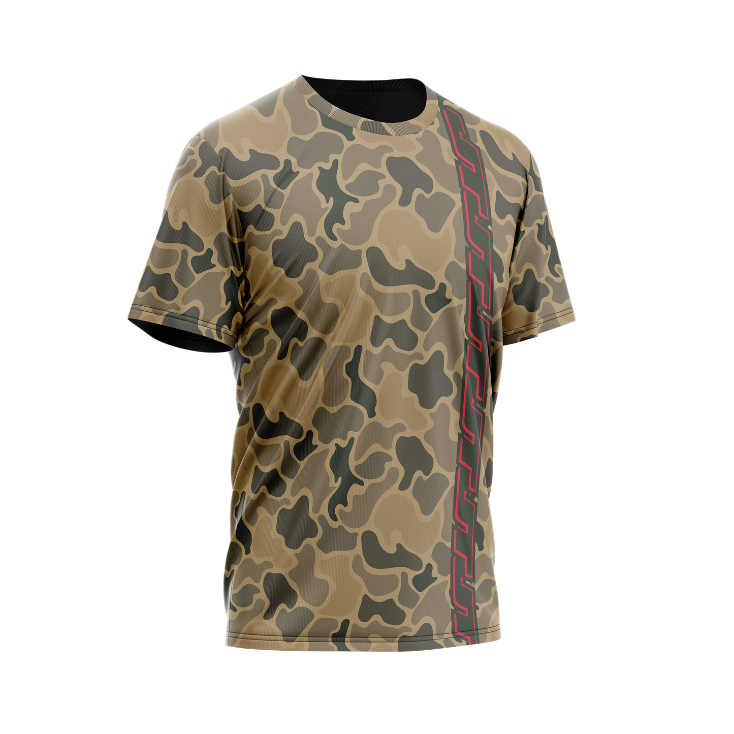 JT Stretch Air T-Shirt - Racing Camo - Red