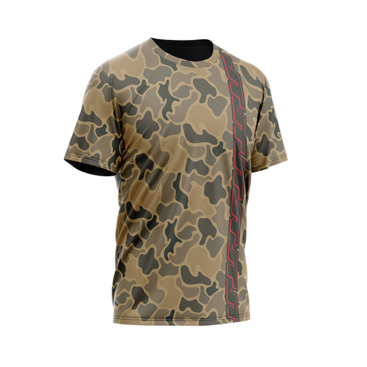 JT Stretch Air T-Shirt - Racing Camo - Red
