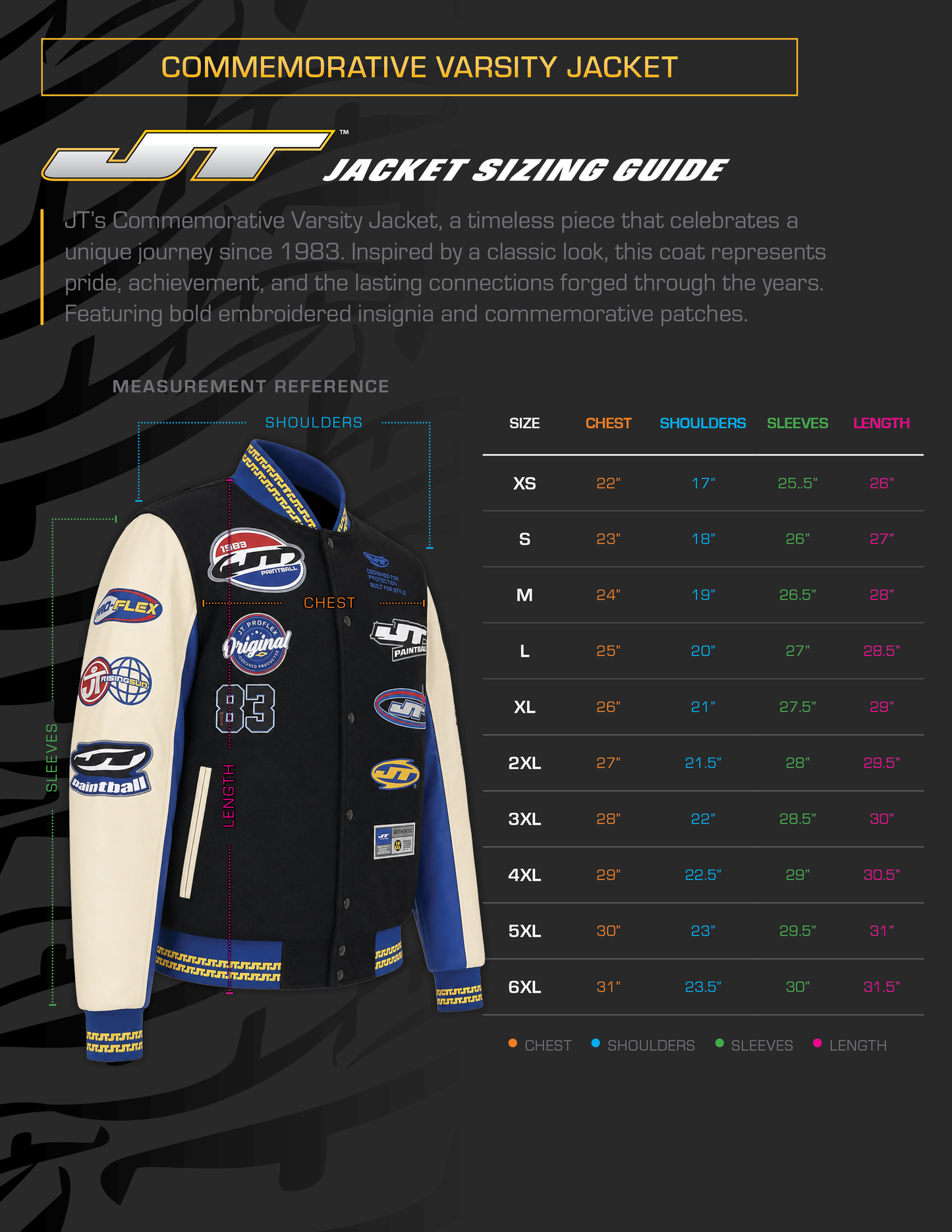 JT Varsity Commemorative Varsity Jacket - Limited Edition