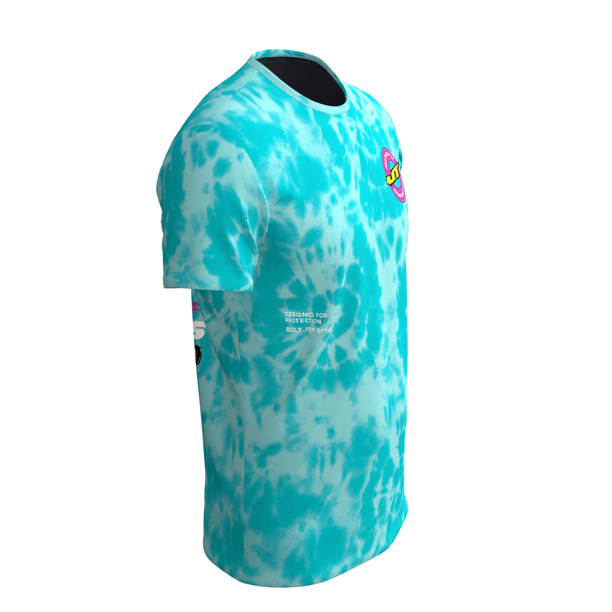 JT Stretchy Soft T Shirt  - Acid Wash Always - Teal
