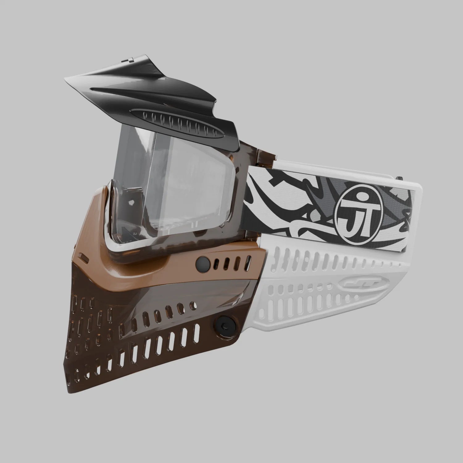 QLS Brown w/ Brown Nose Faceplate and Black ears (profile)