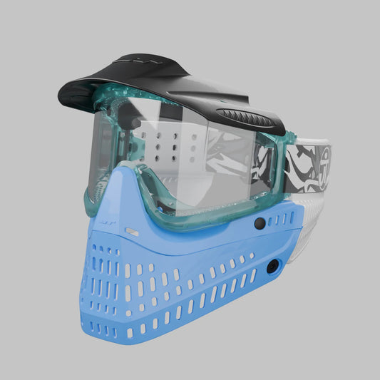 QLS Aqua w/ Autism Awareness Faceplate and Black ears (three_quarter)