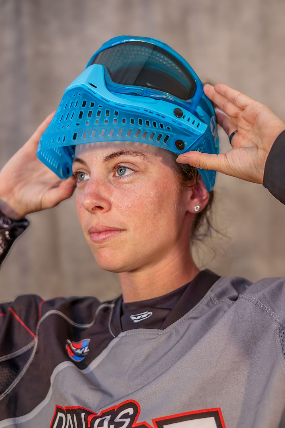 JT Proflex LE ICE Birthstone - Turquoise w/ Standard Chin Strap