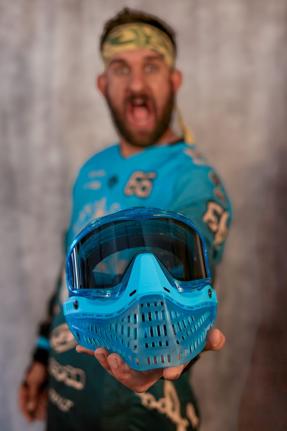 JT Proflex LE ICE Birthstone - Turquoise w/ Standard Chin Strap