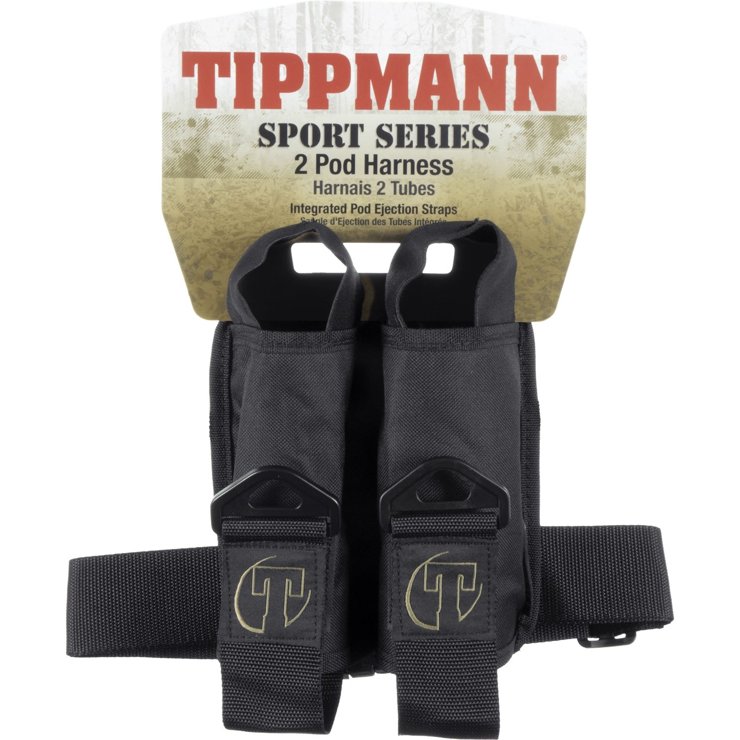 Tippmann Sport Series 2-Pod Paintball Harness - Black