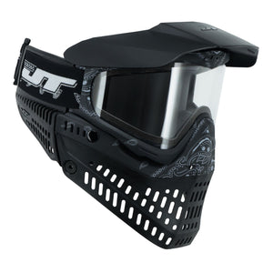 JT Bandana Series Proflex Paintball Mask - Black w/ Clear Thermal Lens