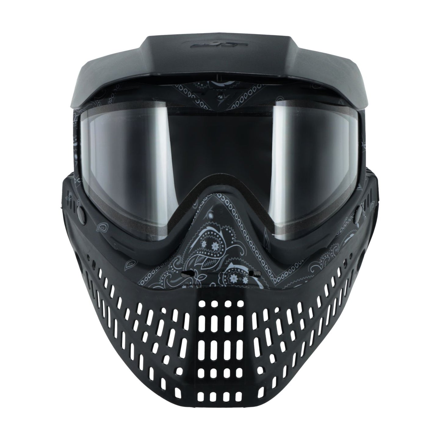 JT Bandana Series Proflex Paintball Mask - Black w/ Clear and Smoke Thermal Lens
