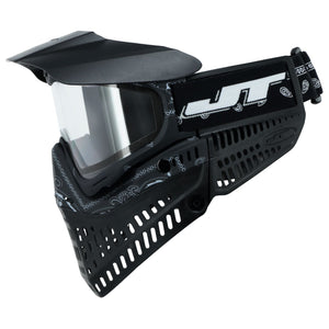 JT Bandana Series Proflex Paintball Mask - Black w/ Clear Thermal Lens