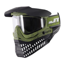 Load image into Gallery viewer, JT Bandana Series Proflex Paintball Mask - Green w/ Clear Thermal Lens