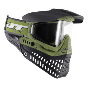 JT Bandana Series Proflex Paintball Mask - Green w/ Clear Thermal Lens