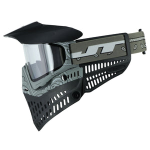 JT Bandana Series Proflex Paintball Mask - Gray w/ Clear Thermal Lens