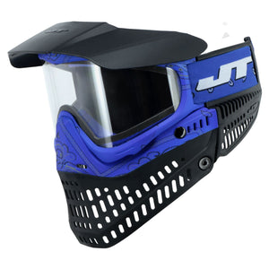 JT Bandana Series Proflex Paintball Mask - Blue w/ Clear Thermal Lens