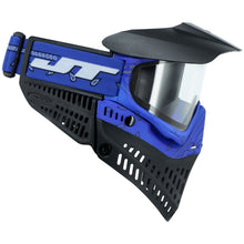 Load image into Gallery viewer, JT Bandana Series Proflex Paintball Mask - Blue w/ Clear and Smoke Thermal Lens