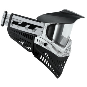 JT Bandana Series Proflex Paintball Mask - White w/ Clear and Smoke Thermal Lens